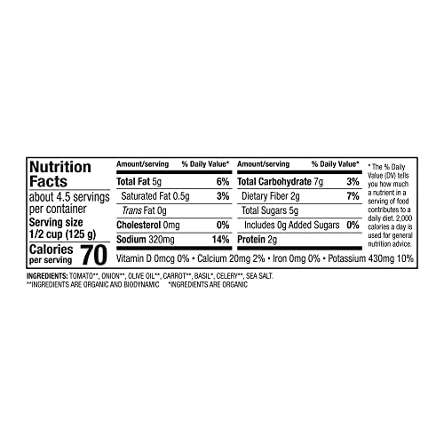 Dr. Mercola Solspring Biodynamic Organic Tomato Basil Italian Pasta Sauce, 3 Jars, About 4.5 Servings Per Jar (19.7 Oz. Per Jar), Non Gmo, Gluten Free, Soy Free, Organic Demeter Certified #TOP3