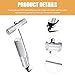 Ferianl Windshield Removal Tool, Auto Glass Removal Tools with Cold Knife Quick Release, Windscreen Glass Trim Remover Suitable for Most Cars (Silver)
