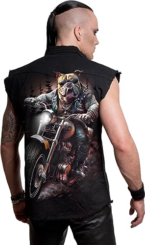 Chaleco negro para hombre Spiral Top de algodón sin mangas para verano 4