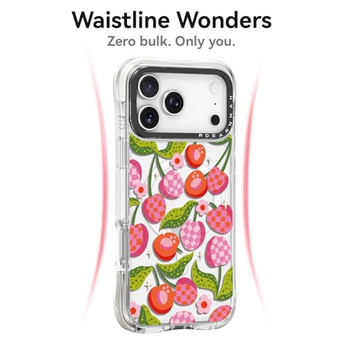 Coque iPhone Pro Max antichoc MagSafe cerise 6,5 pouces - 3