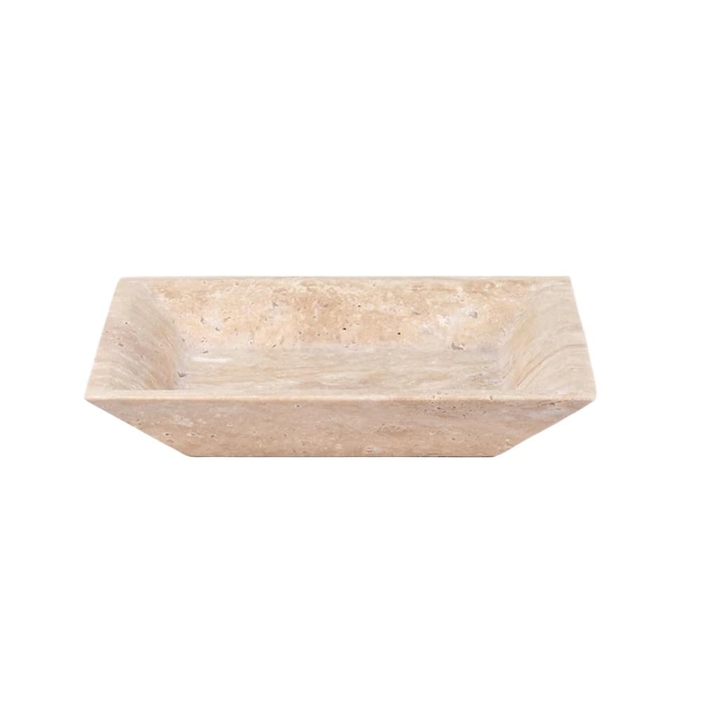 Plateau de rangement en pierre pour organiser bijoux et coiffeuse