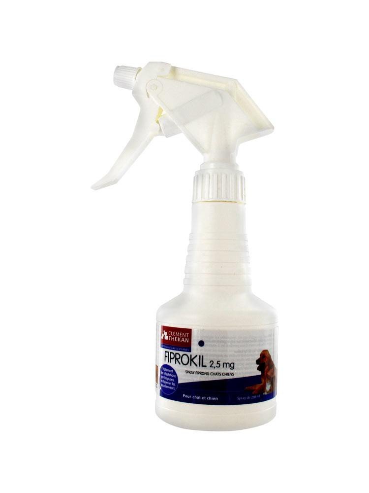 Clément Thékan Fiprokil 2,5 MG Chat et Chien Spray 250 ML