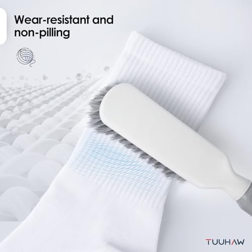 TUUHAW Chaussettes Homme 43-46 Blanche Chaussettes de Tennis Sport Coton – vue 5