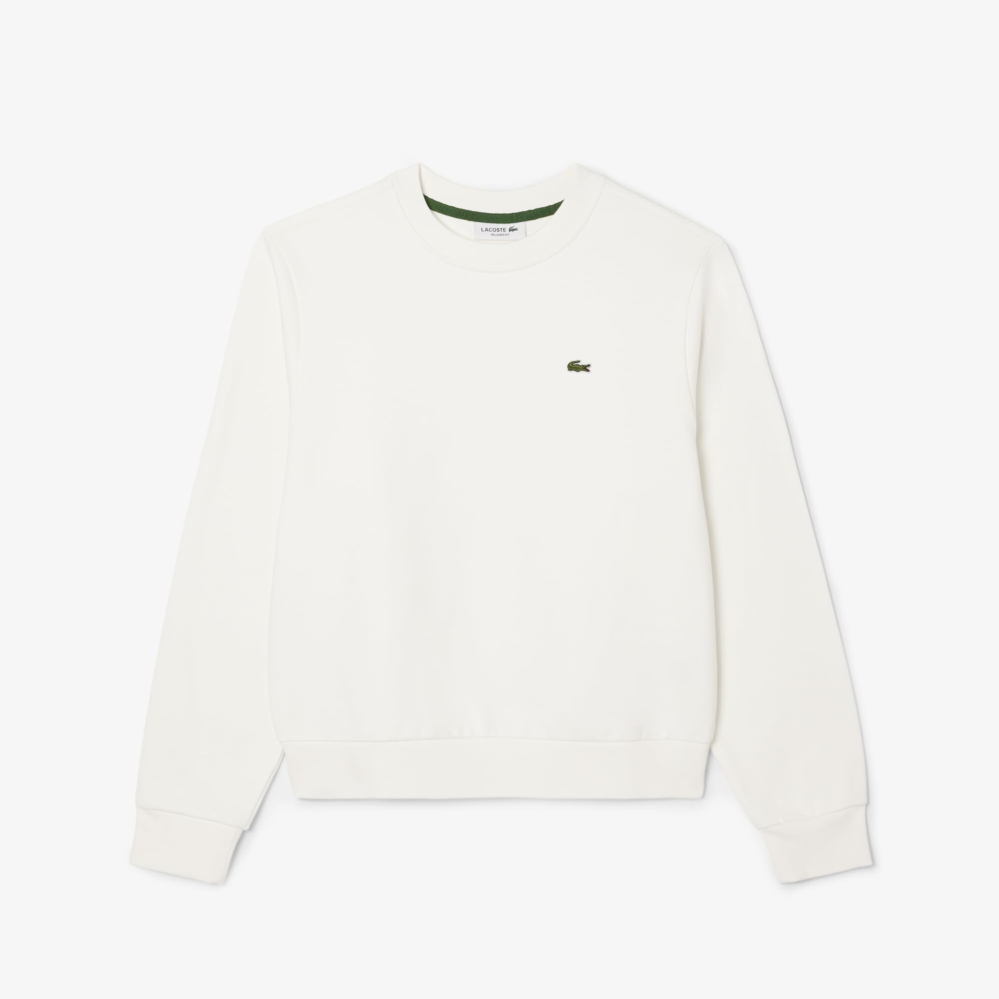 LACOSTE Relaxed Fit Fleece Crew Neck