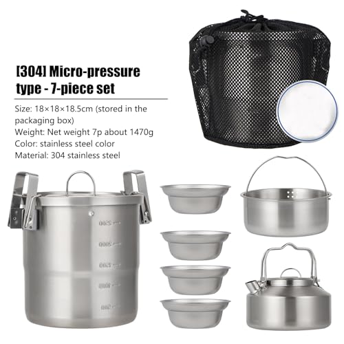 Batterie de cuisine de camping et survie avec matériel compact et résistant - 6
