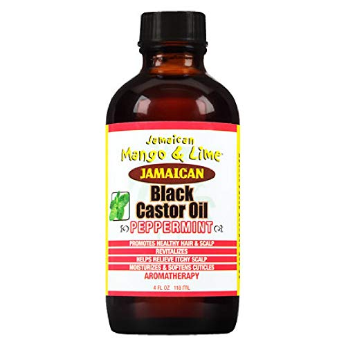 Jamaican Mango & Lime Black Castor Oil Peppermint 4 Oz,Pack of 6
