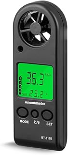 NXYJD Handheld LCD Digital Mini Anemometer Wind Speed Meter Air Flow Tester Air Anemometer or Shooting Boat