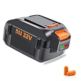 ZJEOSO 32V WA3537 Replacement for Worx Battery 32V 3.0Ah Lithium Battery,Compatible with Worx 32V Tools WG175.1 WG275 WG575.1 WG924.4