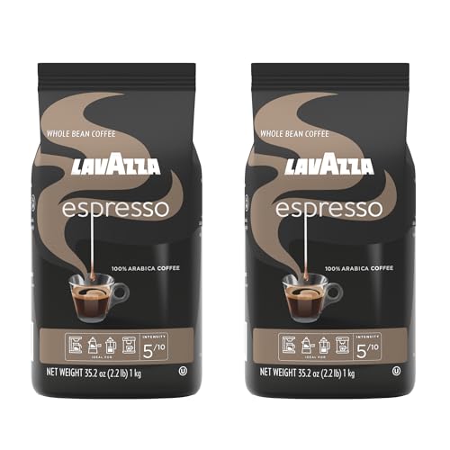 Lavazza Espresso Whole Bean Coffee Blend, Medium Roast, 2.2 lb Ba...
