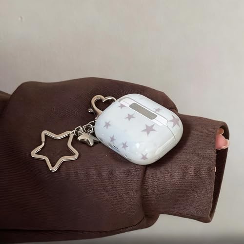 AiDianFuYa Compatible for Airpods pro 3 Case with Cute Star Printing Aesthetics Design Shockproof Keychain for Girls Women Protector Cover (for Airpods pro 3) by AiDianFuYa - Used condition - Image 5