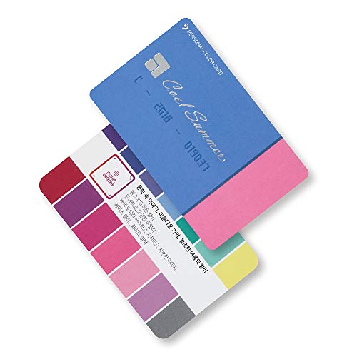 itcolor Seasonal Color Swatch Palette Guide Card (Summer) Finding Right Color For Me Color Harmony Combination Fashion Hair Makeup Clothes Adviser Guide Shopping Portable Business Card Size