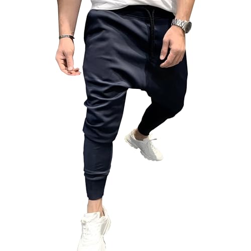 Pantalon d'entraînement homme avec cordon de serrage pour musculation