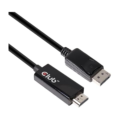 Club 3D CAC-1082 DisplayPort 1.4 Cable to HDMI 2.0b Active Adapter Male/Male 2m/6.56 ft Cover