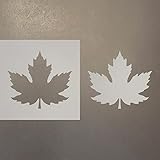 Maple Leaf 1 Reusable Mylar Stencil - Art Craft Supplies 8 Inch