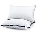 HOMEIDEAS Bed Pillows for Sleeping - Down Alternative Pillows, Super Soft Plush Fiber Fill, 3D Shape Never Go Flat, Relief Neck Pain (2 Pack King Size)
