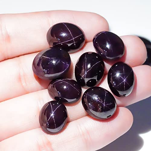 Gemkora™ 50 Carats Star Garnet Gemstone Cabochons For Jewelry Making Supply, Wholesale Lot, Loose Crystals, Diy, Wire Wrapping, Healing Crystals, Bulk Gemstone Deal, January Birthstone #TOP1