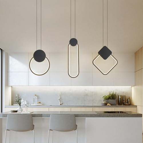Lámpara de comedor modernomalista para iluminar mesas y techos altos 4