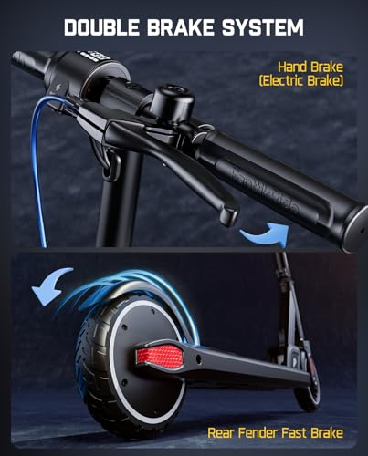 FanttikRide T9 Electric Scooter for Kids 4.3-5.6 ft, 7/10/12 MPH, LED Battery Level, Height Adjustable and Foldable, Electric Scooter for Kids, 200W Motor, Up to 40 mins