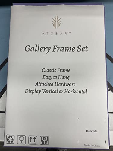 ATOBART Cornice per foto in alluminio nero A3