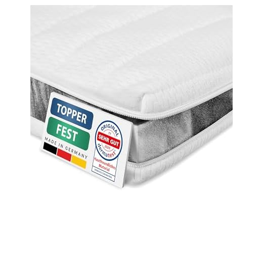 Basic Topper fest - 180 x 200 cm - Härtegrad 3 und 4 (H3 / H4) - Feste & anpassungsfähige Matratzenauflage 180x200cm- Harter Topper - Auch für Boxspringbetten geeignet - Made in Germany