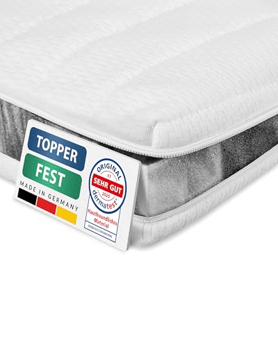 AM Qualitätsmatratzen Topper 180x200cm hart - Made in Germany - Oeko TEX...