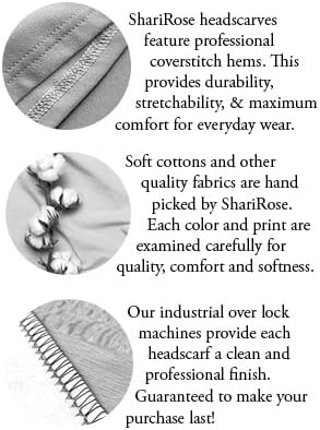 Miniatura 7 de ShariRose Pañuelo de cachemira para mujer, Tichel súper suave, cubierta para la cabeza, pañuelo preatado hecho a mano