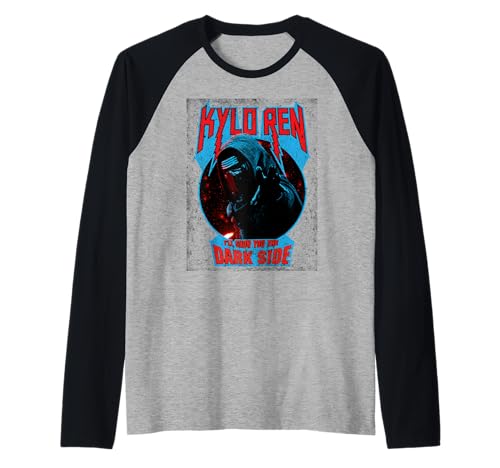 T-shirt Star Wars Kylo Ren Coupe Raglan Ajustée Évite les Frottements Imprimé Durable Dark Side