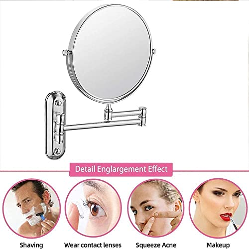 Miroir de maquillage mural 3X/5X pour réussir son rasage de près