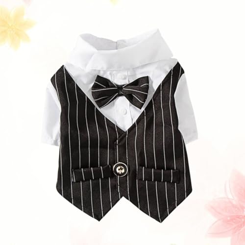 Vestido traje para perros talla L negro miniatura 5