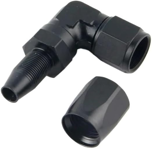 Aluminum AN4 6 8 10 forged type swivel Hose End Fitting Adapter Oil cooler Fuel Line 90 Degree(90 degree AN6)