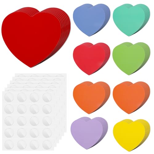 108 PCS Heart Cutouts Paper, 3.5 Inch Heart Shape Cut