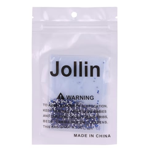 Image of Jollin 2880pcs Flatback Rhinestones Glue Fix Crystal Glass Diamantes Gems for Crafting Nail Art Crafts Decorations Clothes Shoes 1.4 mm (ss3, Sapphire)