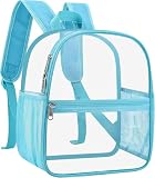 Oraben Clear Backpack for Stadium Events, Stadium Approved 12 x 6 x 11, Small Clear Backpack for Concerts School Works, Fast Security Check, Waterproof PVC, Adjustable Straps, Women Men