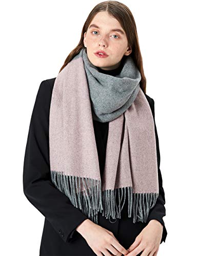 STORY OF SHANGHAI Sciarpa da Donna Stola Invernale Sciarpa Calda Morbido Soffice Coprispalle Scialle Multi-uso 200 * 70cm, Polvere Grigia Autunnale