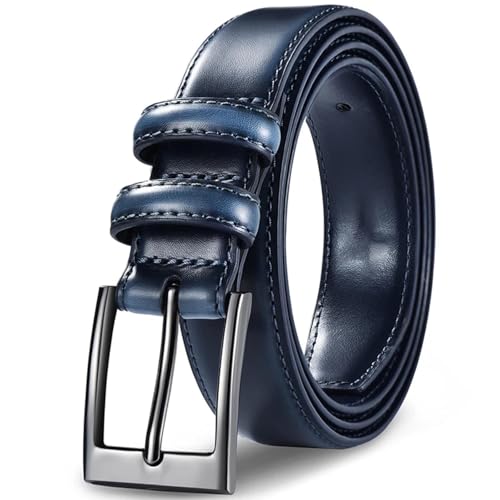 Ceinture en cuir pour homme avec boucle rétro pour pantalon denim chic