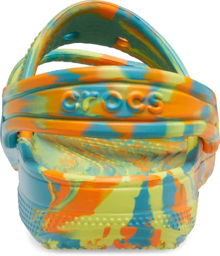 Crocs Kids' Classic Crocs Sandals, Turq Tonic/Multi, 4 Toddler #TOP1