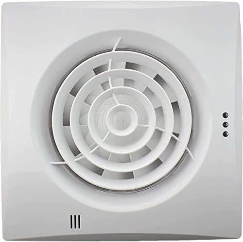 100mm Humidity Control Timer Environment friendly Black Quiet Bathroom Kitchen Extractor Fan 4 inch Shower Wall or Ceiling Mounted Ventilation for 100 mm Ducting Quiet Toilet küchenventilator