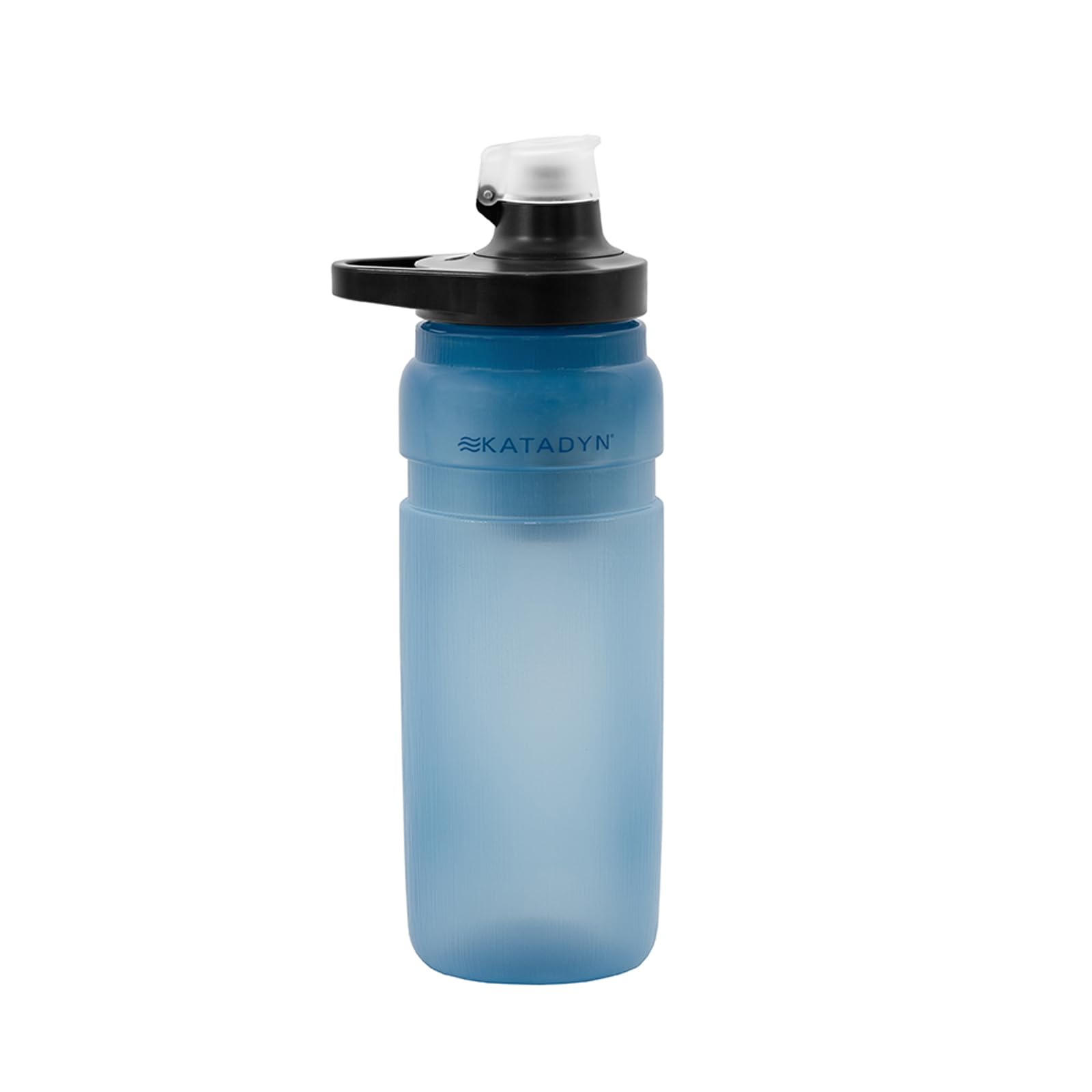 Katadyn BeFree AC Bottle Gourde filtrante à eau ultra légère pour l'extérieur, fibre creuse charbon actif, camping randonnée trekking voyage, filtration portable sans BPA (bleu)