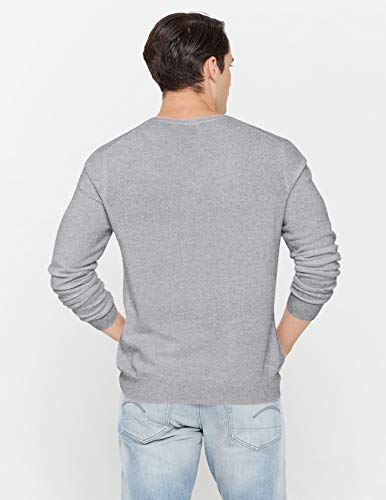 State Cashmere Essential Crewneck Sweater - Long Sleeve Pullover For Men Made With 100% Pure Cashmere Sourced From Inner Mongolia Goats - Soft, Lightweight & Versatile - (Pale Charcoal, Small) #TOP2