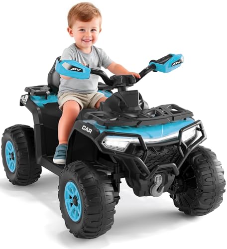 RBFGYIOP Quad elettrico per bambini 12V – 2 motori potenti,