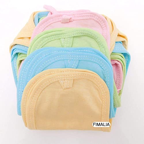 Image of Newborn Baby Washable Reusable Hosiery Cotton Cloth Nappies /Cloth Diaper /Langot (0 to 6 Months) (Colors & Prints Vary) (Pack of 6, Plain)