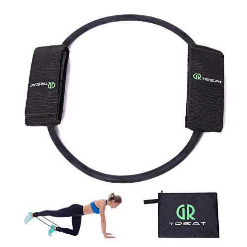 GUARD & REVIVAL TREAT Resistance Bands mit Knöchelriemen?Fitnessbands für Running Power Agility Beschleunigung Muscle Aktivierung und Stärke Verwendet (Schwarz (30LB))