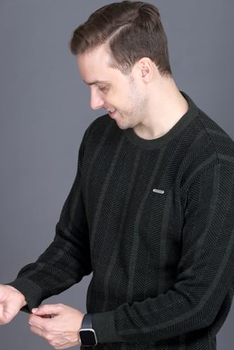 Image of GODFREY Full Sleeve Woolen Sweater for Man Winter Wear - Round Neck Pullover Regular Fit
