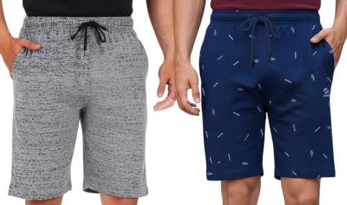 Image of GUIDE Men's Regular Fit Printed Cotton Shorts