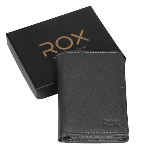 Leather Trifold Wallet for Men Black With 18 Credit Cards Extra Capacity Attached Flip Pockets RFID Blocking With Tough Stitching & 2 ID Window (3.5x5.12x0.79 Inch)2