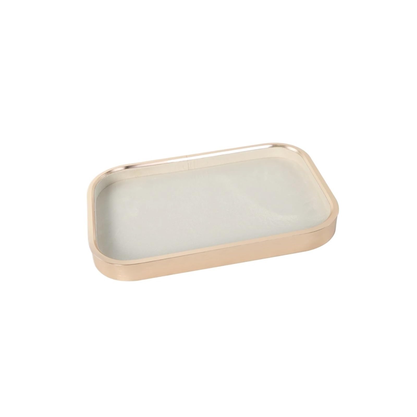 MKYYIOED Jewelry Trays Metal Jewelry Display Tray Necklace Ring Velvet Jewellery Storage