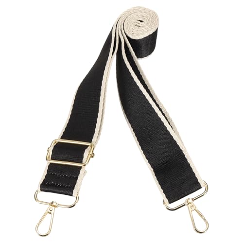 Image of PATIKIL 55in Purse Straps Replacement Crossbody, Bag Straps Crossbody Universal Adjustable Canvas for Purses Handbags Guitar, Black