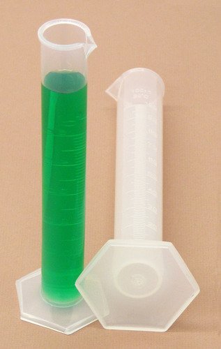 SEOH 1000ml Polypropylene Plastic Hex Base Graduated Cylinder