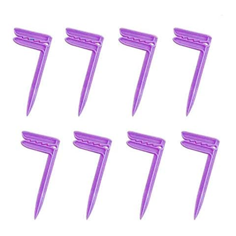 Forzaddik Outdoor Beach Towel Anchor Stakes Clips, Pack of 8, Random Color delivery! Cover