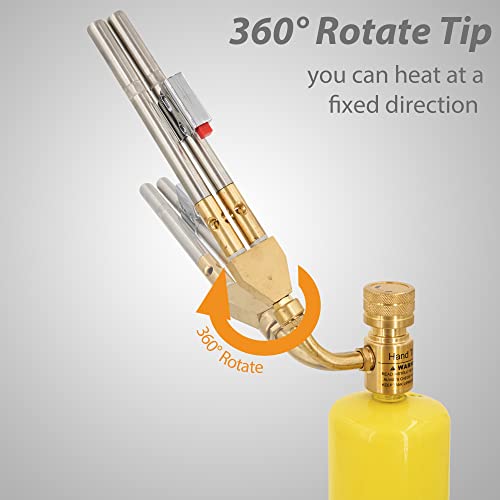 Torche MAPP propane robuste double tête haute performance - 4